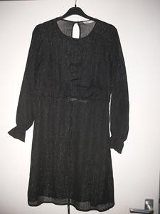 38 ONLY black glitter dress -HN