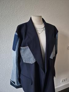 BLAZER XS/S/M denim & zakken