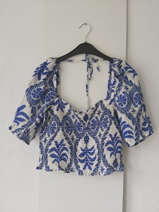 38 H&M blauwe top -IJ