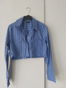 38 ZARA cropped blue -IJ