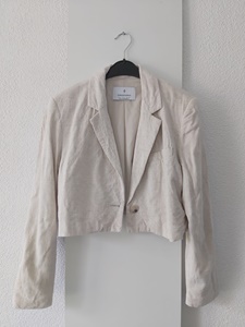 38 ZARA linnen cropped -KS