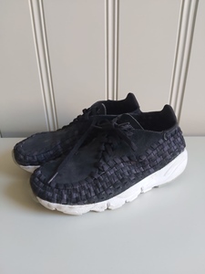 38.5 NIKE zwart leer -KAR