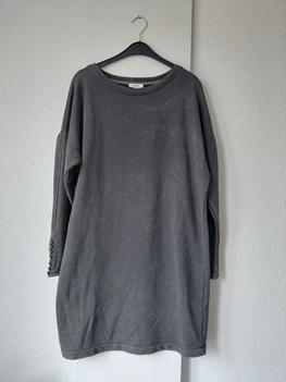 42 ANNA sweat dress grijs -HN