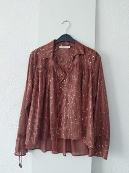 36 COSTES bruine blouse -NM
