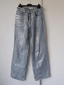 36 SHOEBY wide leg zilver -HN