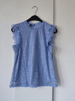 36 VERO MODA blauw kant -HN