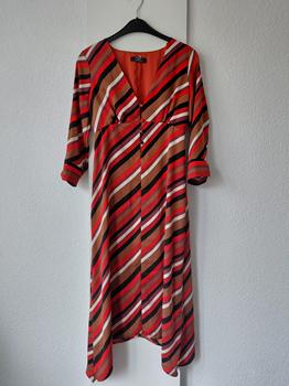36 BERSHKA maxidress gestreept -KS
