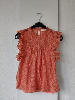 36 COSTES oranje top kant -HN