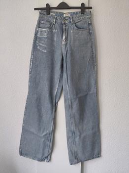 36 SHOEBY zilveren wide leg -HN