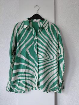 38/40 MANGO blouse groen -PU