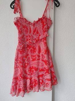 36 PULL & BEAR red dress -KS