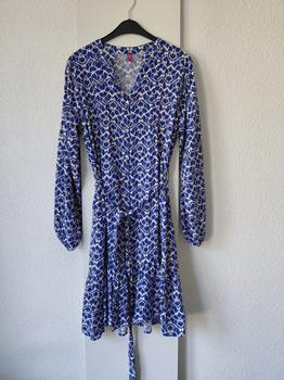 36 BY JELTJE blauwe jurk -HN