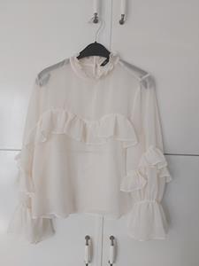 38 ZARA ruffle top -JB