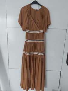 36 ZARA dress brown -AM