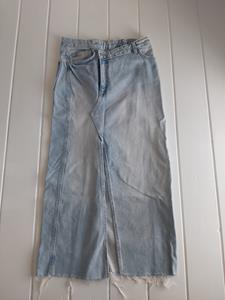 34 ZARA lange denim rok -AN