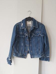 36 ANTI BLUE ruffle denim -HN