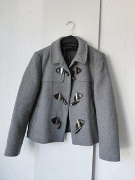 38/40 ZARA grijze winterjas -PK