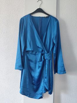 40 ZARA blauw jurkje -KR