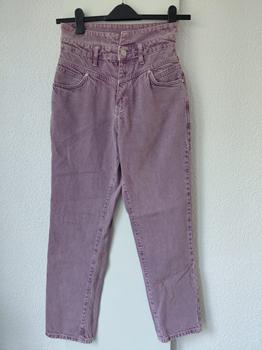 38 MANGO denim blauw roze -KLE